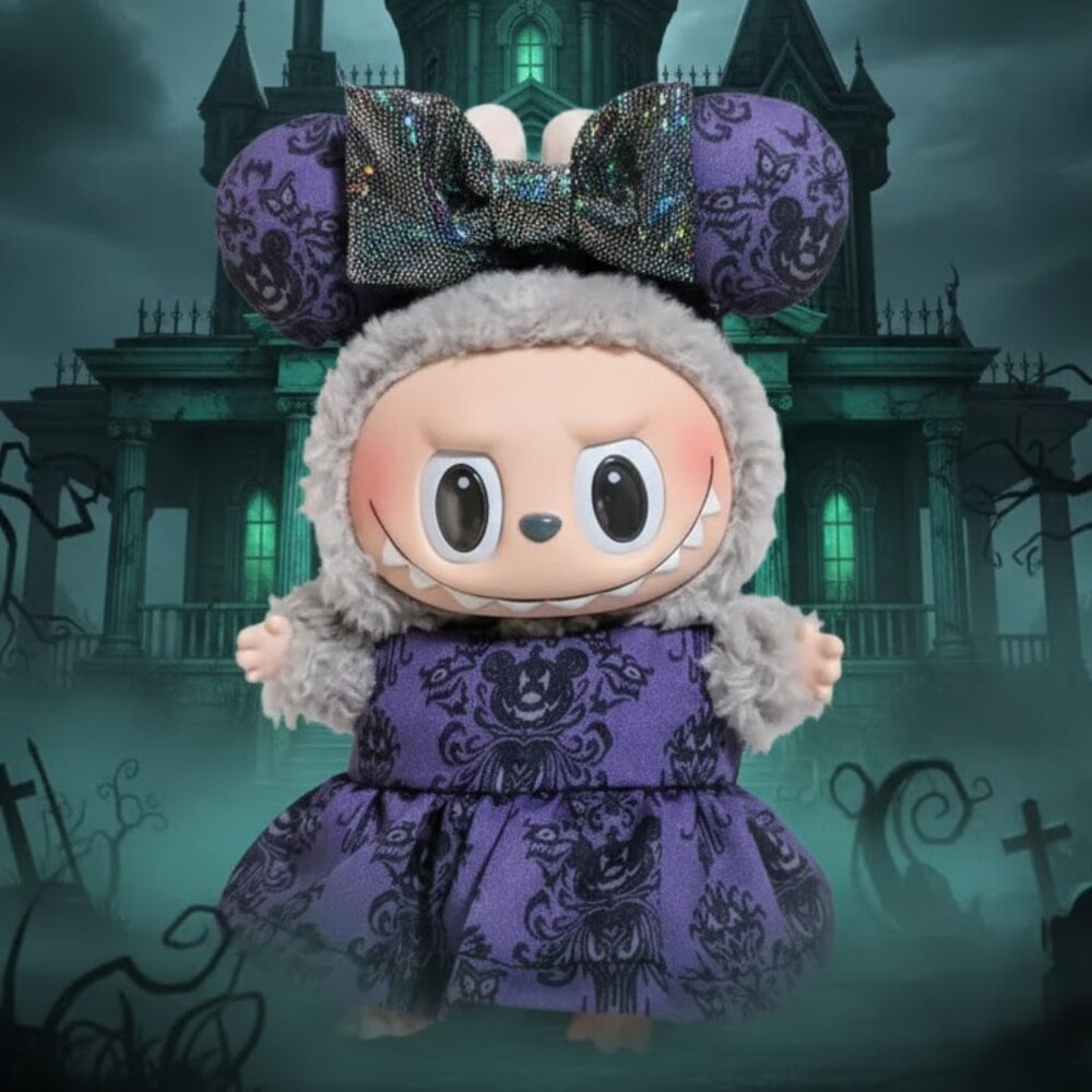 Disney Haunted Mansion Mickey Dress and Ears Made to fit Labubu
